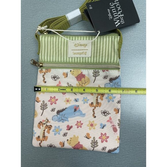 Loungefly Disney Winnie The Pooh Floral Passport Crossbody Bag - Picture 7 of 11